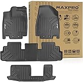 MAXPRO Floor Mats Fit for 2022-2026 Nissan Pathfinder| 3-Row Complete Set | Heavy Duty All Weather Waterproof Floor Liners