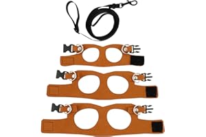 3 Size Pack Lizard Harness Leash, Reliable Protection Harness, Bearded Dragon Accessories, Adjustable Soft Leather Reptile Li