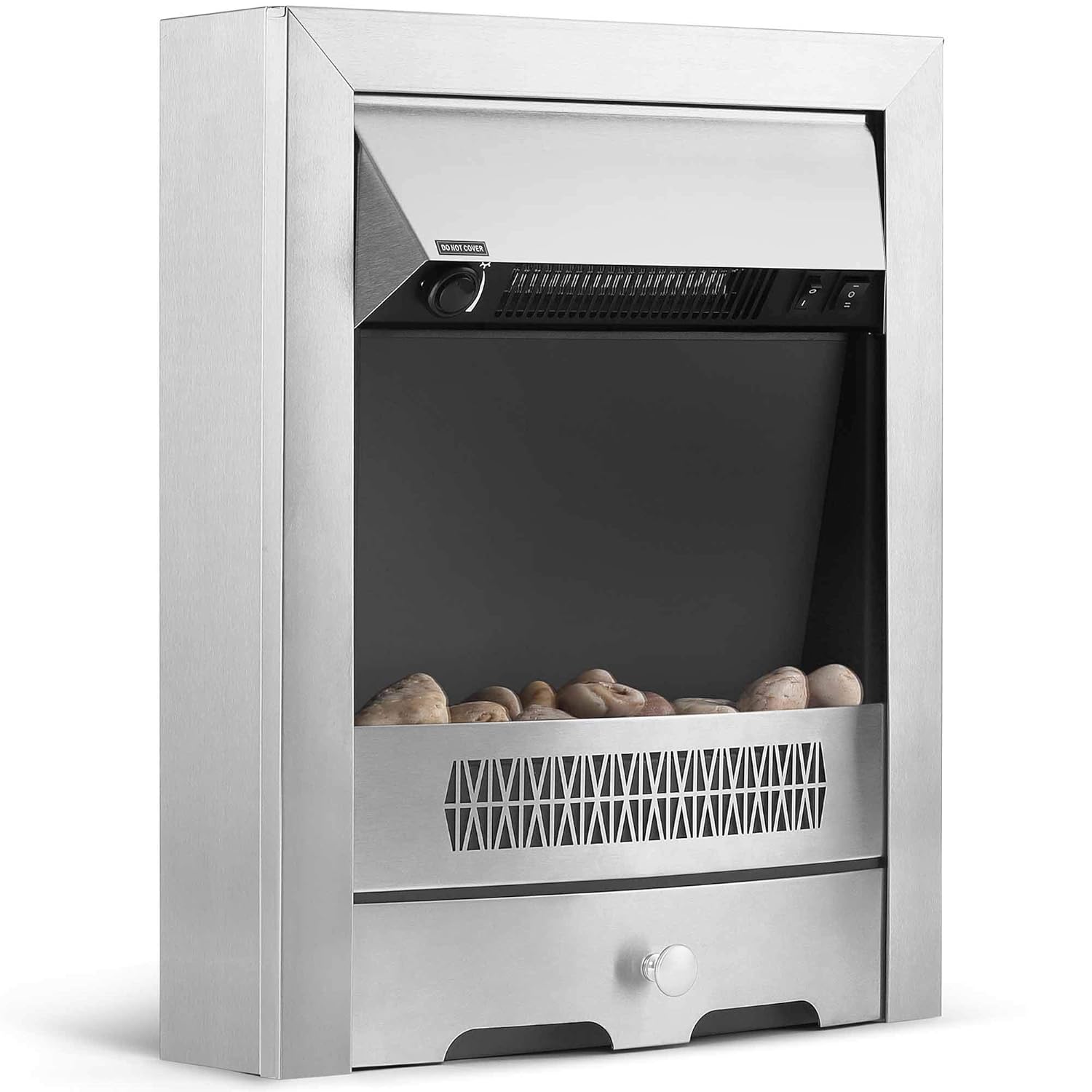 Vonhaus Electric Fireplace 2kw Modern Freestanding Heater With