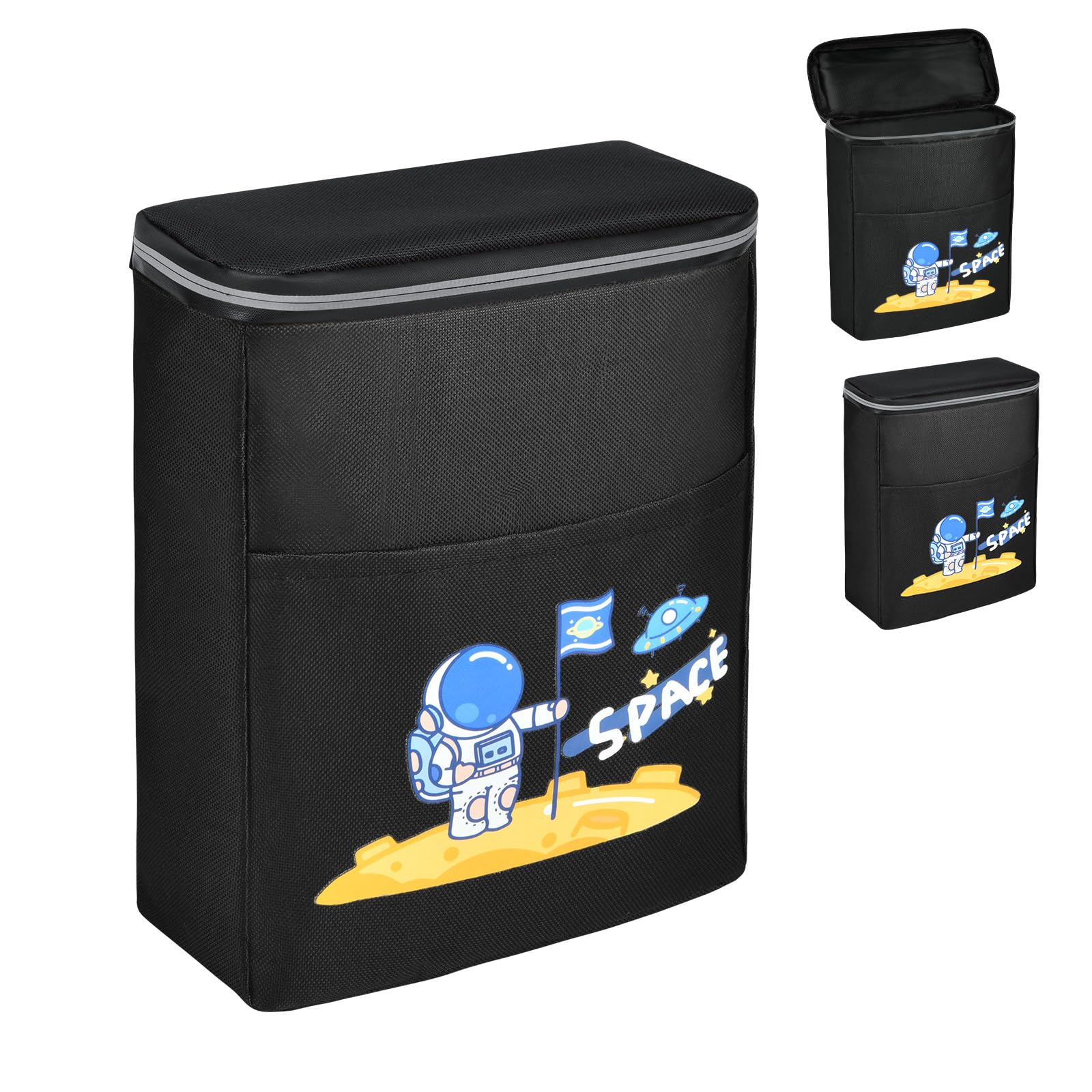 Flintronic Bike Basket Kids, Detachable Cycle Front Oxford Cloth Basket Carrier Bag, Bike Basket Removable lid