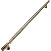 khtumeware 1 Pack 24 Inch(610mm) Soild Knurled Appliance Pulls Antique Champagne Bronze Cabinet Pulls Drawer Pulls Kitchen Ha