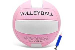 Stavanicen Volleyball Official Size 5 for Indoor Outdoor, Soft Volleyball for Girls Boys Teenager Adults Beach Pool Game Gym Training & Beginner