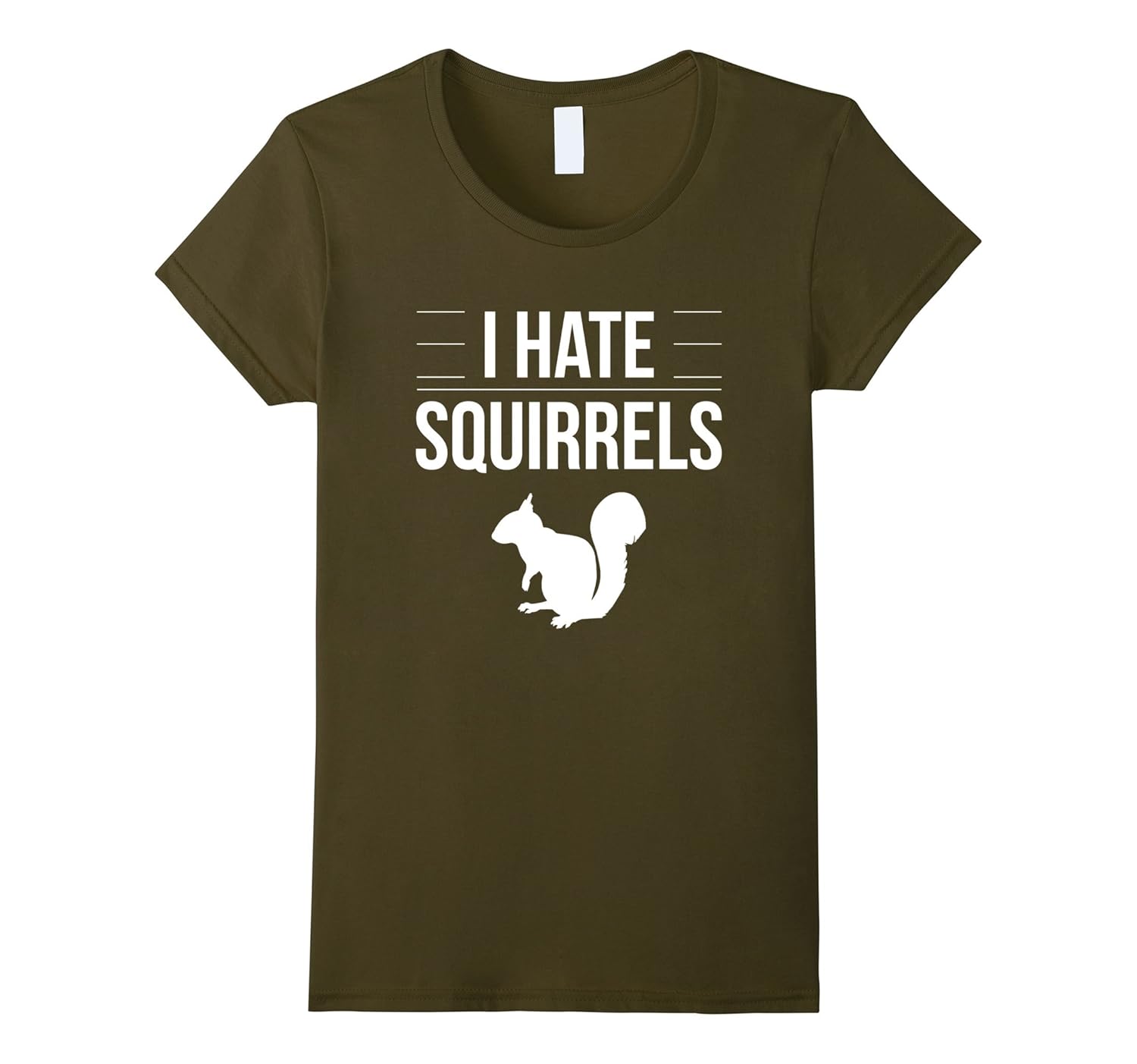 I Hate Squirrels T-Shirt Funny Saying Graphic Squirrel Tee