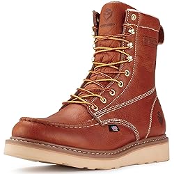 SUREWAY Mens 8 in Wedge Moc Soft/Steel Toe Work