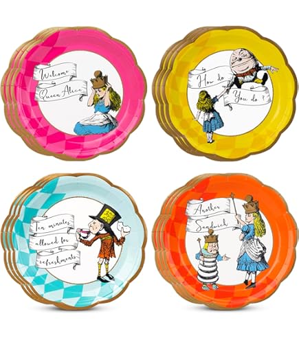 Amazon.com | Vista Alegre Tea with Alice Set 4 Dessert