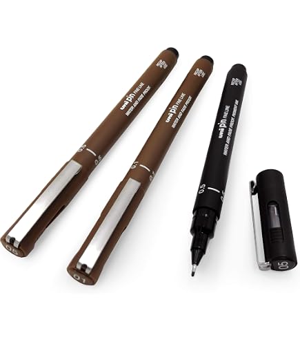 Amazon.com : Uni Pin Fineliner Drawing Pen - Sketching Set of 8