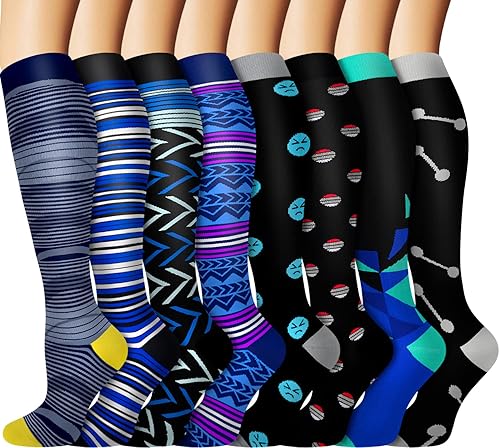 Graduated Copper Compression Socks for Men Women Circulation Pairs  15-20mmHg Best for Running Athletic Cycling in Oman Whizz Compression 