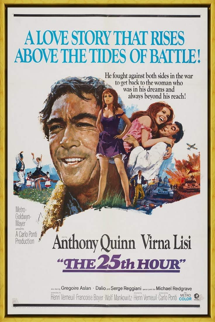 Berkin Arts Framed Movie Poster Giclee Print On Canvas-Film Poster Reproduction Wall Decor(The 25th Hour 2) #XLK