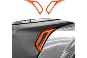 RT-TCZ for Jeep JL Side Fender Vent Decal Trim Cover for Jeep Wrangler JL JLU 2018-Present for Gladiator JT 2020-Present Orange Exterior Accessories 2pcs