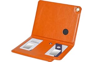 MGZNMTY Portable Hard Travel Case for AliveCor Kardia Mobile Card Heart Rate Monitor/Kardiamobile Card Personal EKG Monitor Devices (Case Only)(Charm Orange)