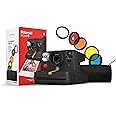 Polaroid Now+ Black (9061) - Bluetooth Connected I-Type Instant Film Camera with Bonus Lens Filter Set