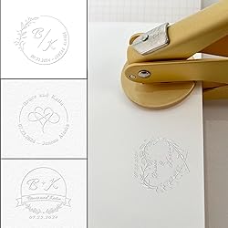 OFCCUSTOM Wedding Embosser Personalized Name Date