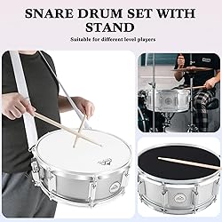 EASTROCK Snare Drum 14X5.5 Inches for Student