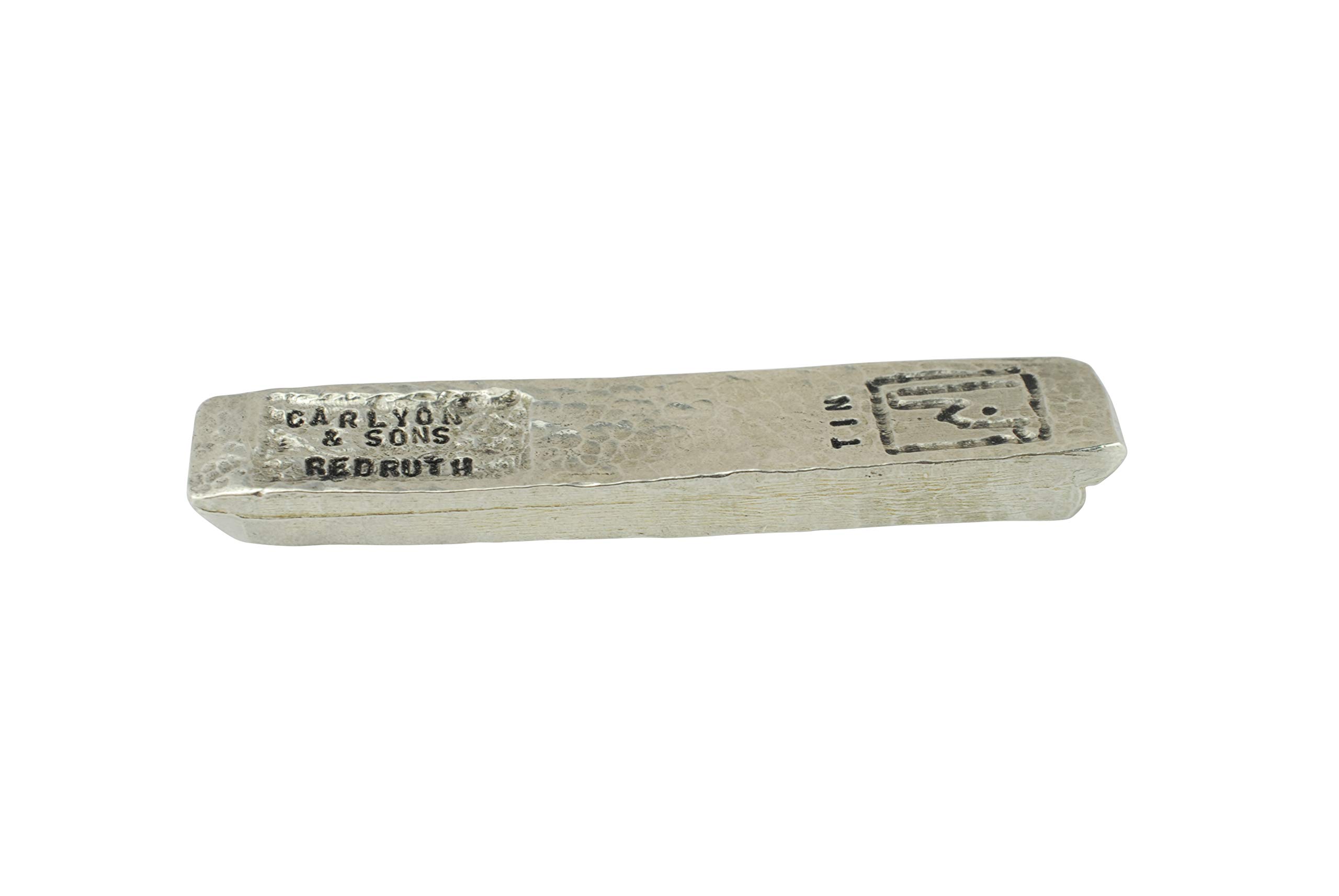 Tin Ingot 100% Pure Tin - Carlyon & Sons Redruth Brand 54 grammes