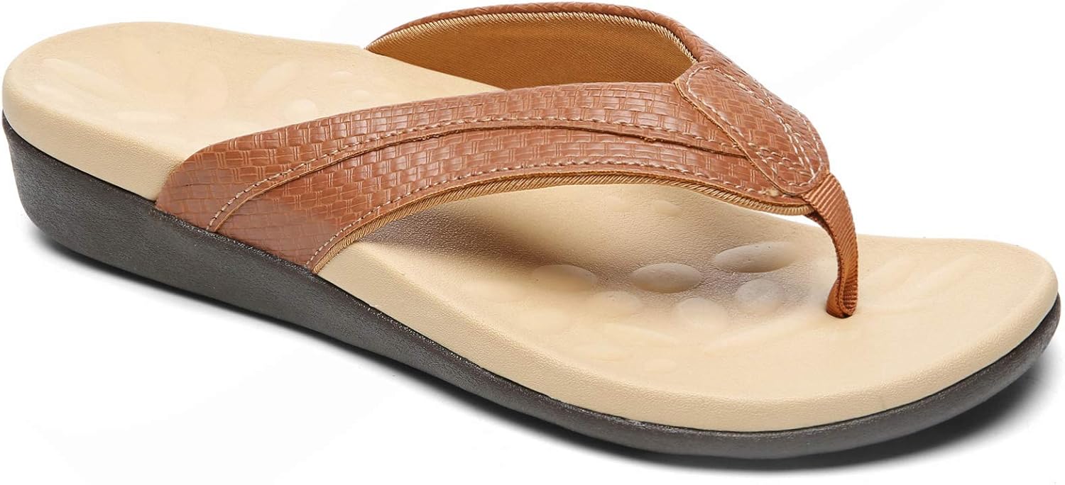 Sounity Orthotic Flip Flop Sandals for Women, Plantar Fasciitis