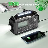 Mesqool DAB Wind Up Radio 5000mAh Solar Powered SOS Alarm USB Charge view 5