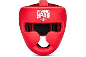 FIVING Boxing Headgear for MMA, Head Guard for Muay Thai, Boxing,Wrestling & Sparring - Professional Training Equipment for Adult Men & Women