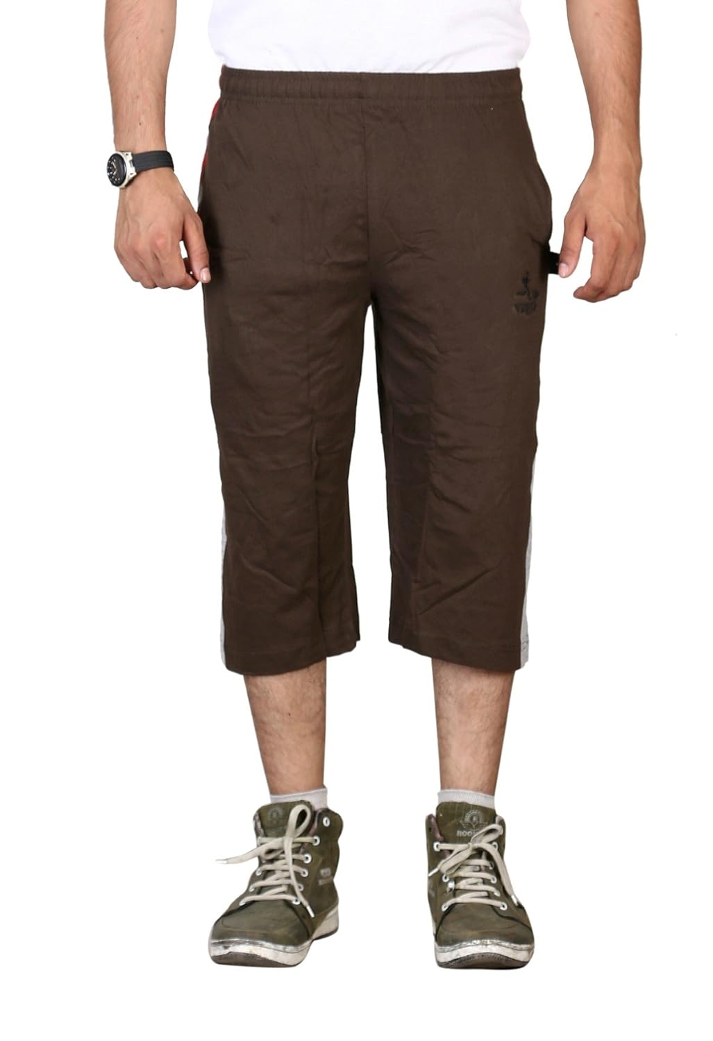 vego men's casual cotton three forth