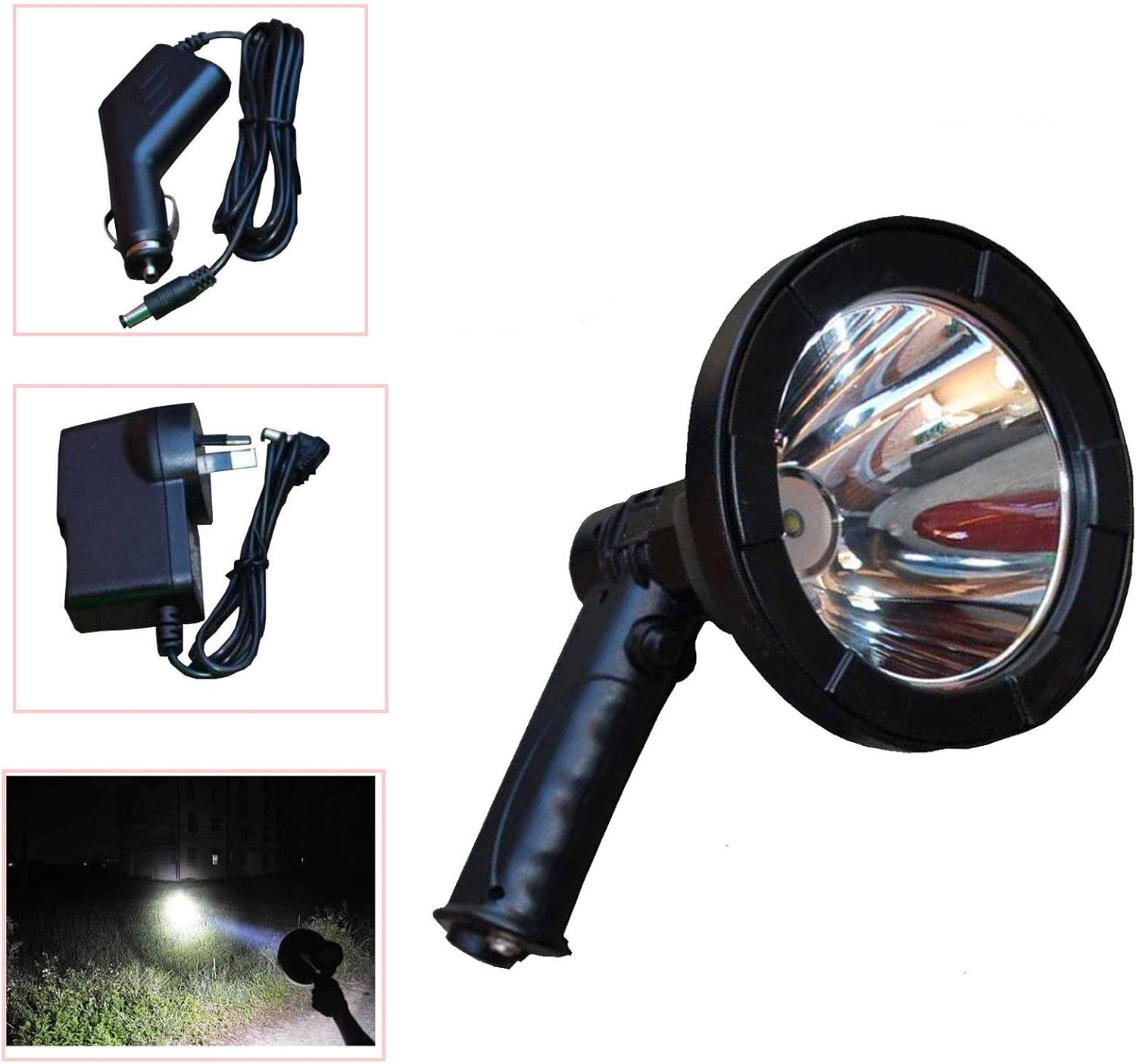 5 Inch Rechargeable Handheld Spotlight LED T6 12V Portable