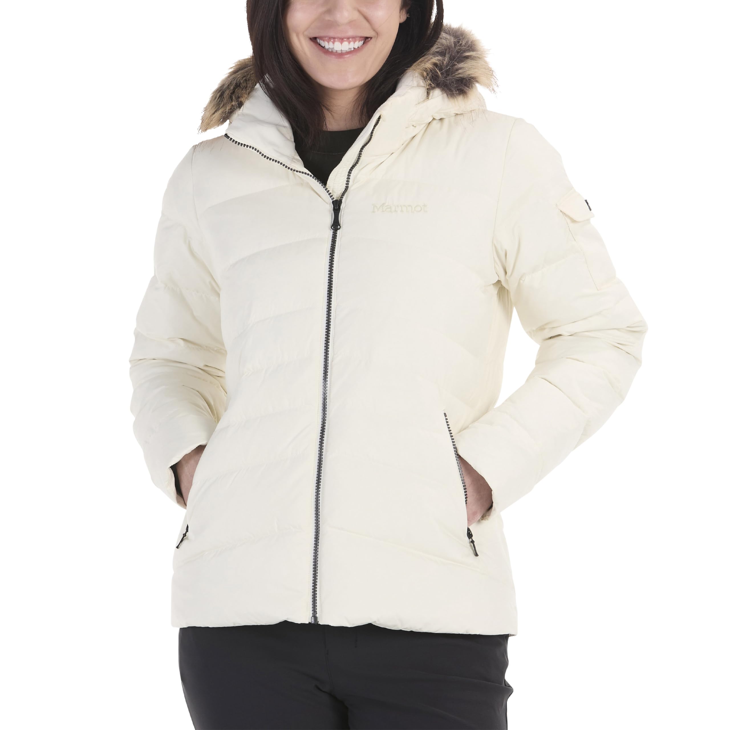 MARMOT Women's Ithaca 700 Fill Down Insulated, Water Resistant Coat, Papyrus, X-Small Image