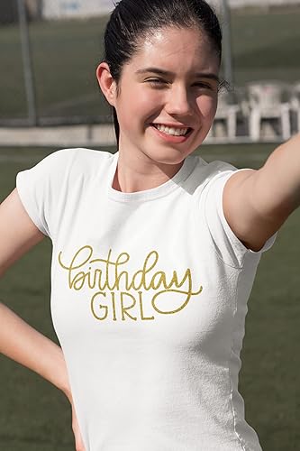 Birthday Girl Iron On Transfer, Party Shirt Decal, Vinyl Patch