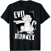 Family Guy Evil Monkey Angry Distressed Big Chest Poster T-Shirt