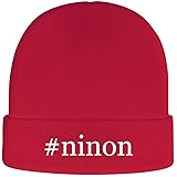 #Ninon - Soft Hashtag Adult Beanie Cap, Red