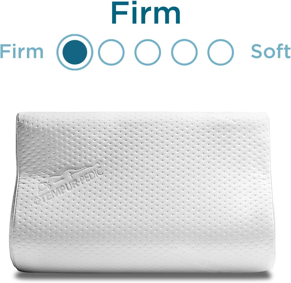Tempur-Pedic TEMPUR-Ergo Neck Pillow Firm Support, Standard Size, White: Home & Kitchen