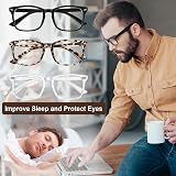 ASIRYVA 3 Pack Anti Blue Light Glasses for Women & Men - Computer Glasses view 7