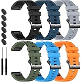 26mm Watch Bands Compatible with Garmin Fenix 8 pro/tactix 8 AMOLED-51mm/Fenix 7X Pro/6X Pro/5X Plus/3 HR,Silicone Quickfit Strap for Enduro 3 2/tactix 7 Pro/Descent Mk2i/3i/epix Pro/quatix 8 51mm