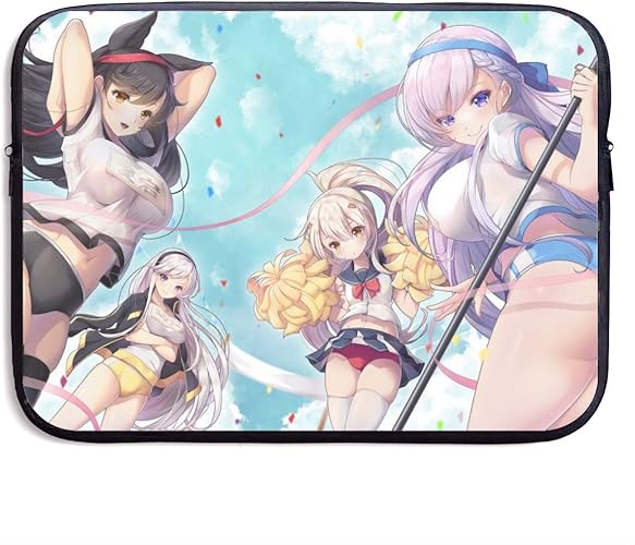 Amazon パソコンバッグ Azur Lane アズールレーン Pc収納バッグ コンピューターバッグ タブレット 収納 鞄 保護ケース 衝撃 オシャレ 軽量 持ち運び便利 防水 通学 メンズ レディース ビジネス 旅行 ブラック Laser Technology シューズ バッグ