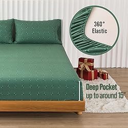 KeoWin Deep Pocket Sheet Set Pattern,18 Inch King