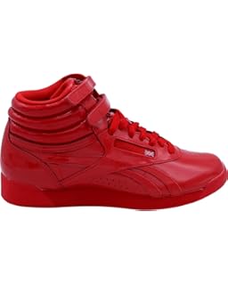 womens red reebok high tops