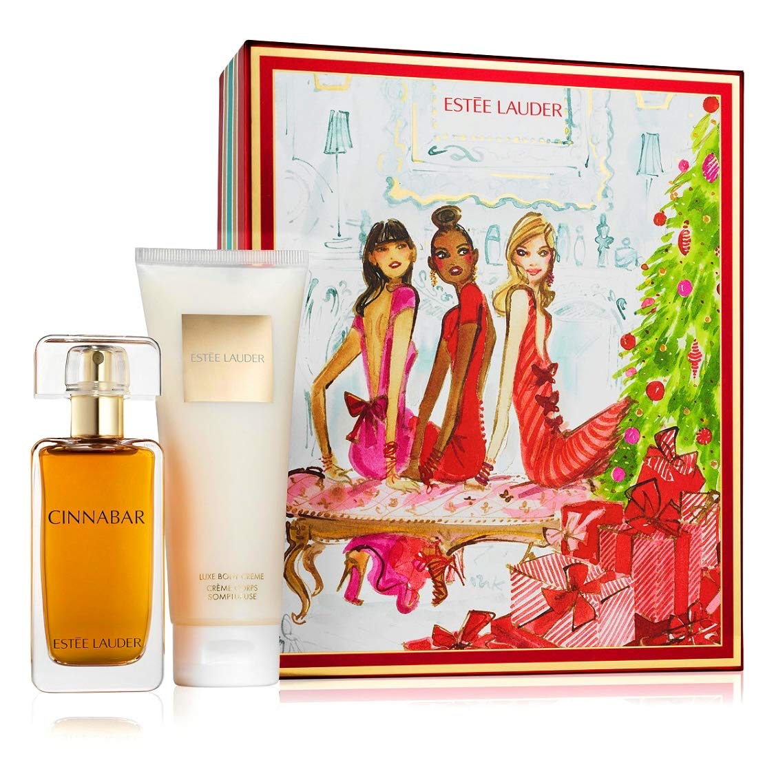 Estee Lauder Cinnabar Exotic Duo Gift Set Eau de Parfum 50ml + Luxe Body  Cream 100ml- Buy Online in Mauritius at mauritius.desertcart.com. ProductId  : 90635901.