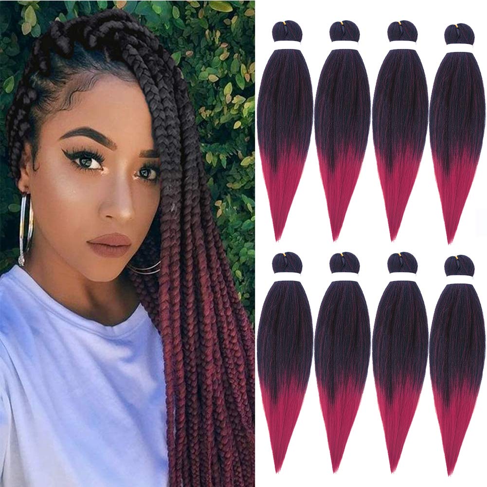 I&K EZ Pre-stretched Braiding Hair Soft Yaki 8 Packs 26 Inch - #T900