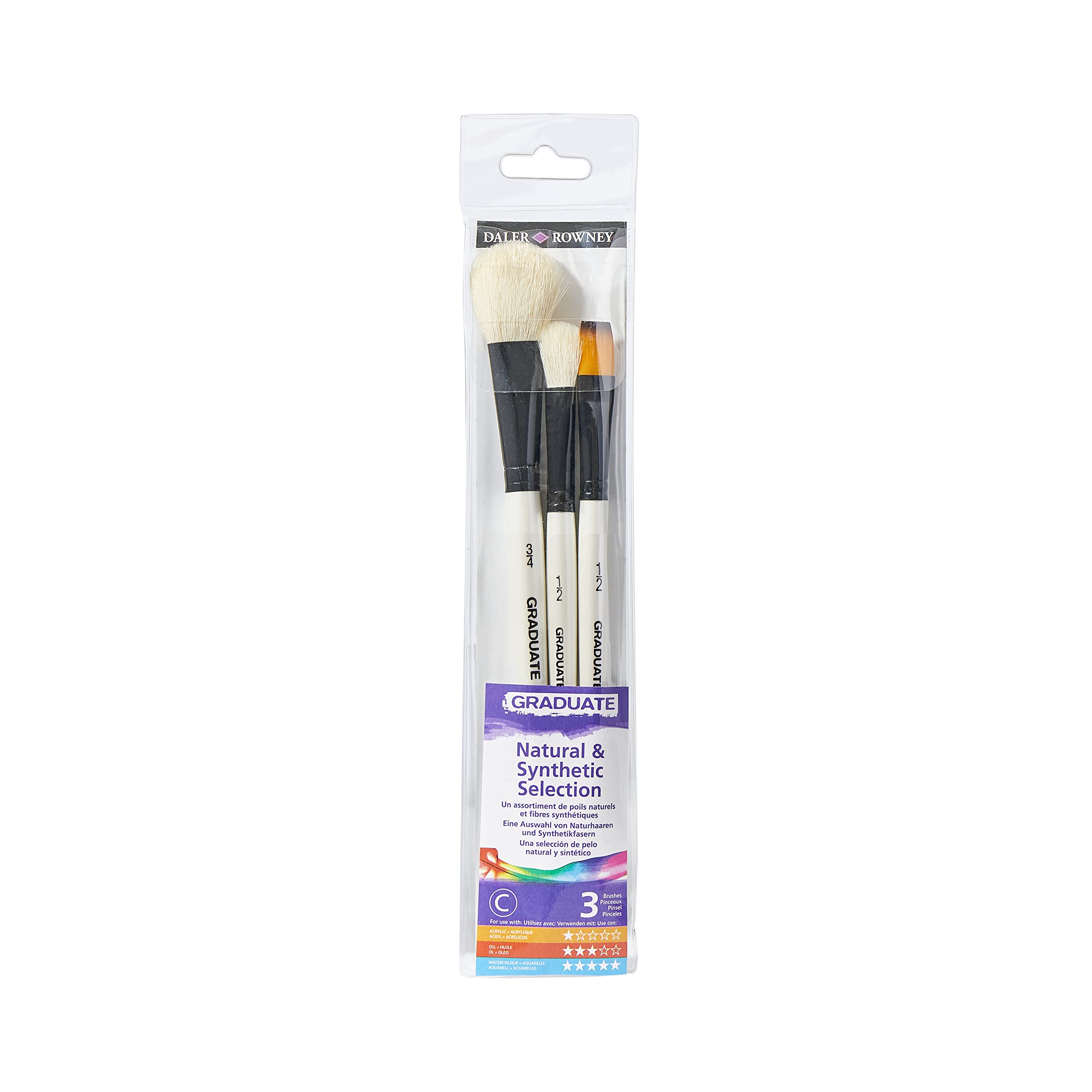 DR 3 Brush Nat and Syn Wc Set, E212530005