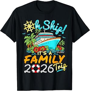Oh Ship It's a Family Trip 2026 Matching Family 2026 Cruise T-Shirt