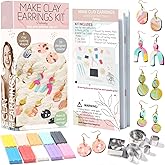 Patemby 183PCS Polymer Clay Earring Making Kit for Art Crafts Gifts Teen Girls and Adults, Ages 8-12 Year Old DIY Polymer Clay Earring Jewelry Craft Making Gift Set