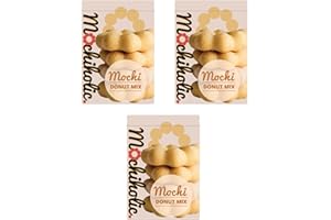 Donut Mix Original Recipe, Mochi Mix, Rice Flour with Low Calories and Sugar with Essential Nutrients, 12 oz Healthy Daily Snacks by Mochiholic (Pack of 3)