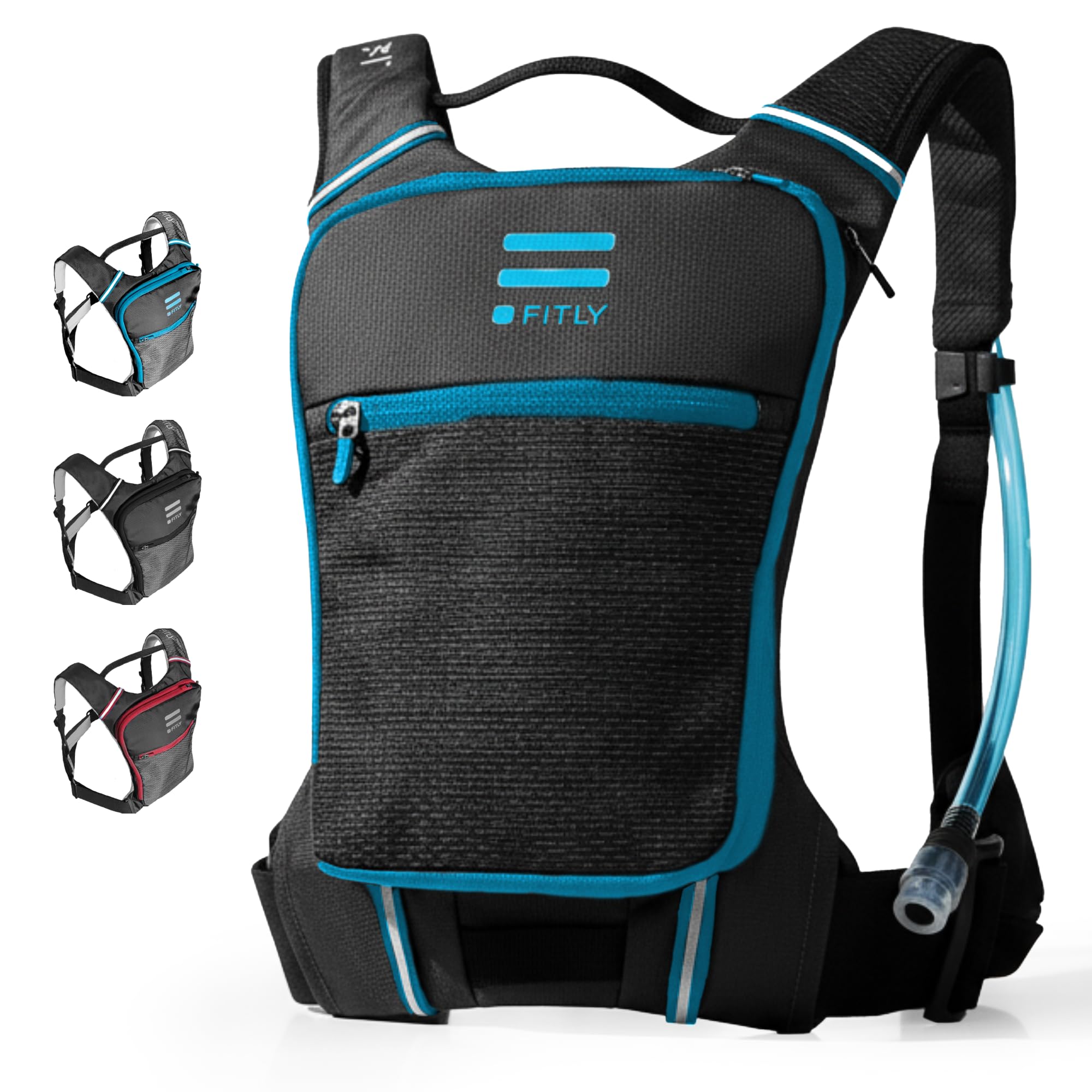 Sub90 Running Hydration Vest - Running Pack with Phone Holder, Storage, Thoracic Belt - Unisex Running Vest - Carry Personal Items - Lightweight Hydration Backpack (Black, XS-S)