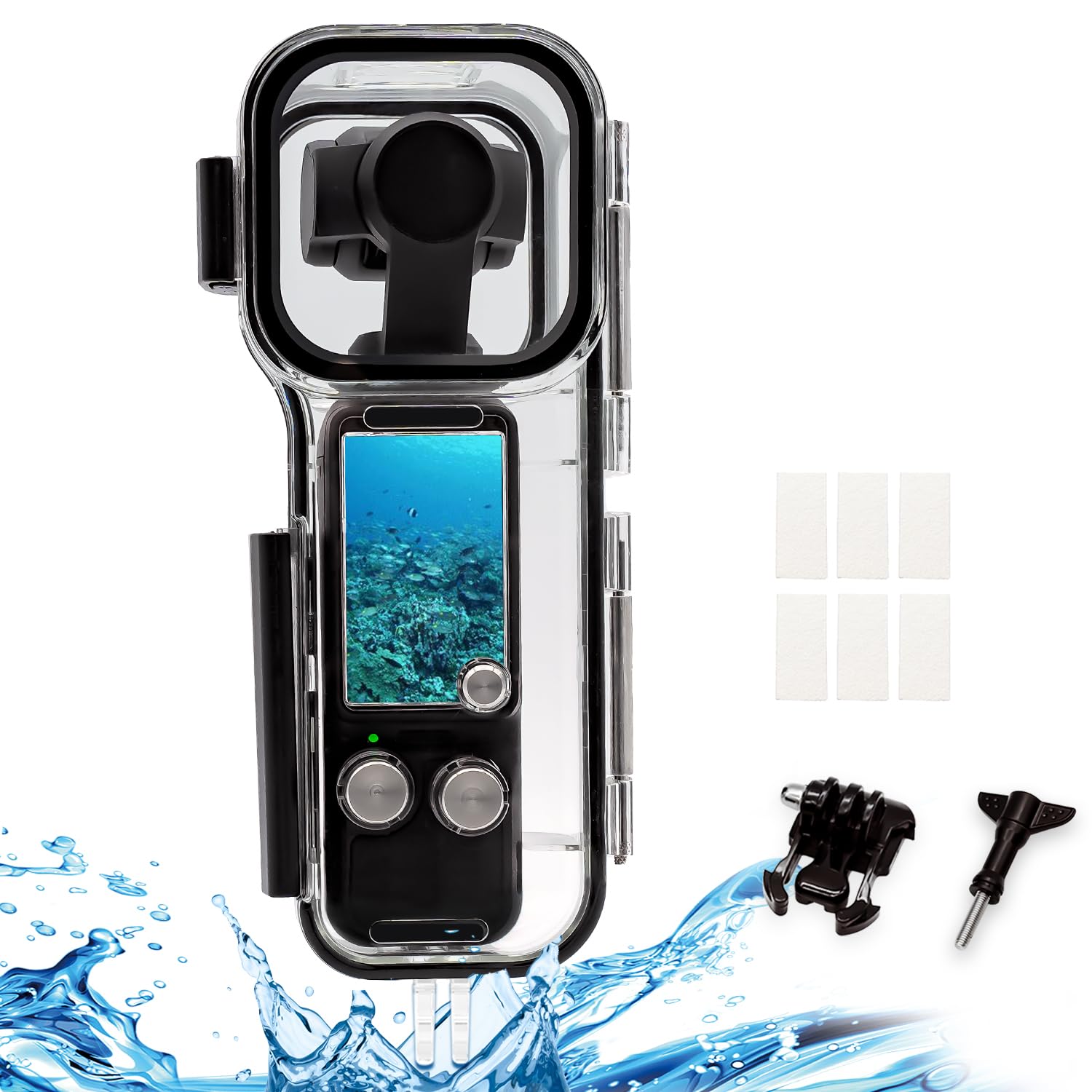 HAFOKO 50M (164ft) Osmo Pocket 3 Waterproof Case Housing Protective Underwater Dive Housing Shell Osmo Pocket 3 Accessories for DJI Osmo Pocket 3