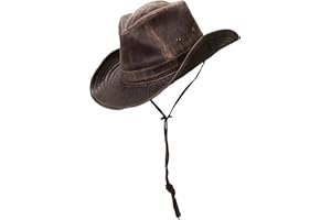 DORFMAN PACIFIC Dorfman Hat Co. Weathered Outback Hat with Chin Cord