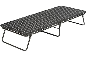 Coleman ComfortSmart Big & Tall Cot with Mattress Pad, Folding Steel Camp Bed with Plush Pad for Comfortable Sleeping, Great for Camping, Lounging, Elevated Sleeping, Guests, & More
