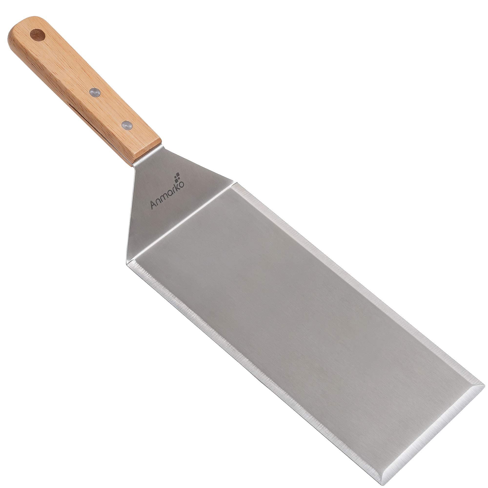 AnmarkoExclusive Barbecue Turner Made of Stainless Steel – BBQ Grill Device in First Class for Hamburgers and Roasts – Turner and Roast Lifter for Indoor and Outdoor Use