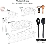 Grace Store 14 Pcs Clear Plastic Drawer Organiser Trays 4 Sizes Desk Kitchen view 5