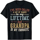 Grandpa is My Favorite Name - Father's Day Grandpa T-Shirt