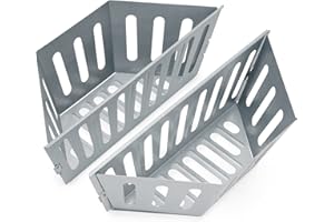 Stanbroil Charcoal Grill Basket Holder, 15" x 5" Charcoal Briquet Holder Replacement for Weber 22" and 26" Charcoal Grills, 2