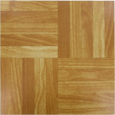 4x Wood Self Adhesive Vinyl Peel And Stick Tiles Flooring