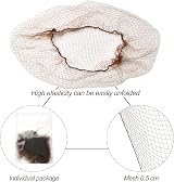 Sularpek Hair Nets 24Pcs Invisible Bun Nets 50cm Elastic Edge Brown Coffee view 3