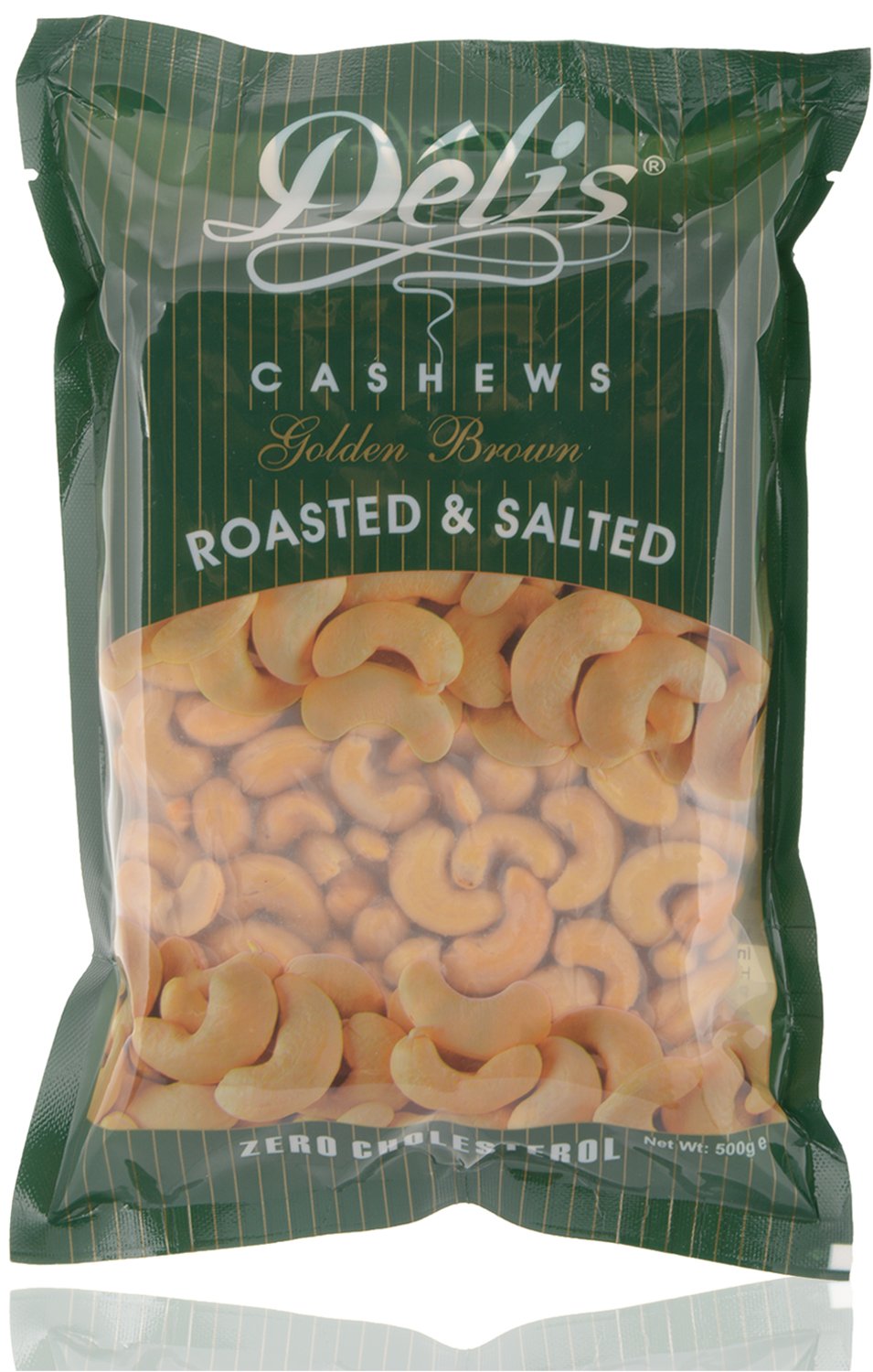 Delis Premium Cashew Nuts, Roasted & Salted Golden Brown, 500 GM Pouch Amazon.in Grocery